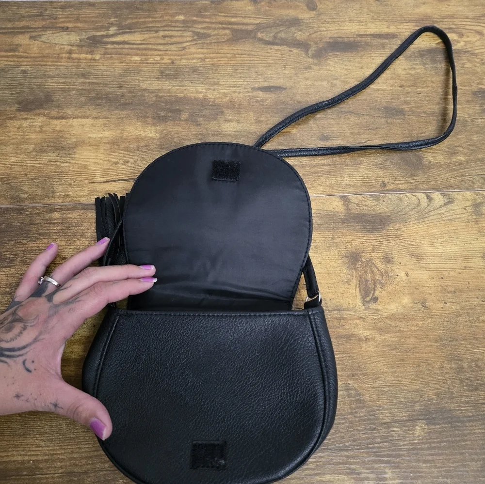 Cute Black Crossbody Bag Unbranded